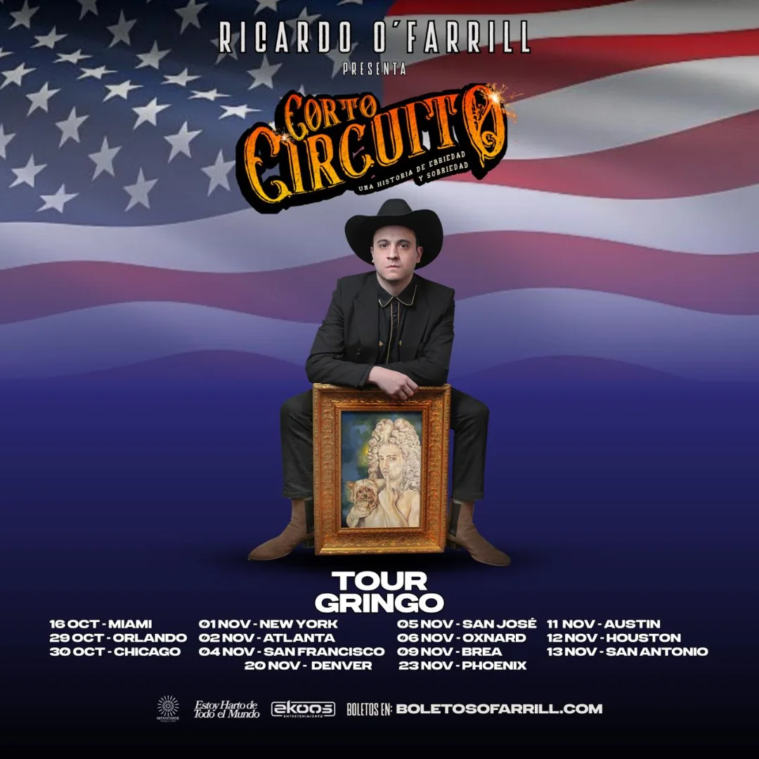 Ricardo O'Farrill Corto Circuito: A Story of Drunkenness and Sobriety Tour Poster